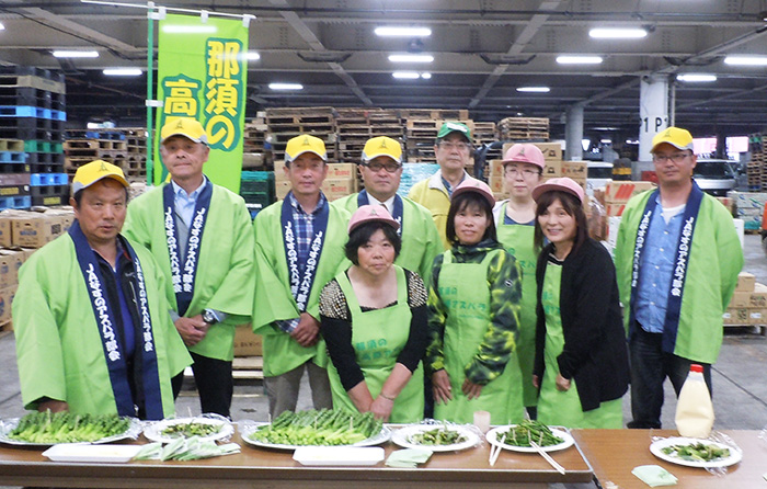 ＪＡなすの「アスパラガス」試食宣伝販売会