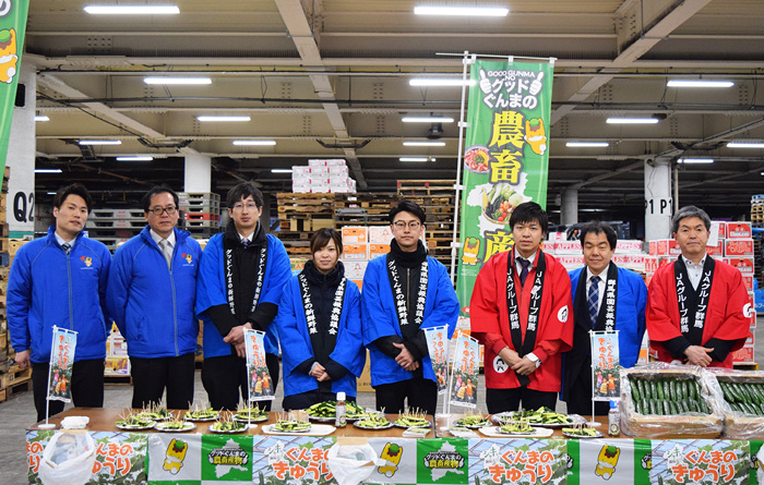 全農群馬「胡瓜」試食宣伝販売会