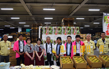 JAふくしま未来そうま地区幸水梨試食宣伝会