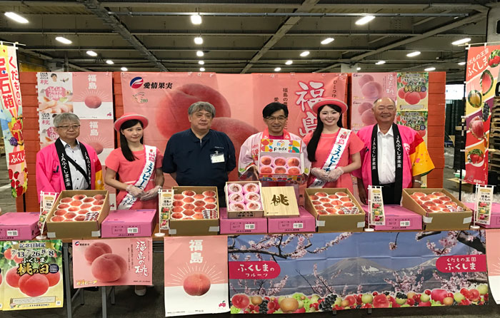 JAふくしま未来 桃トップセールス2025年
