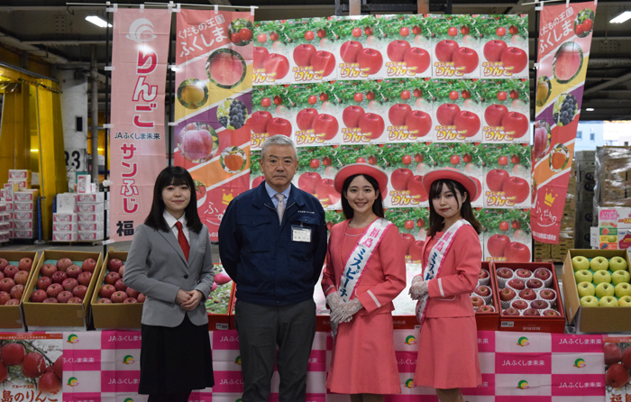 JAふくしま未来サンふじりんごトップセールス2021年
